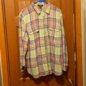 Chaps Light Flannel button up